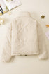 Zip Up Drawstring Hem Puffer Coat